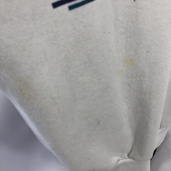 VTG Myrtle Beach South Carolina Sweatshirt Mens XL White Sailboat 90s Discolored - Picture 5 of 12